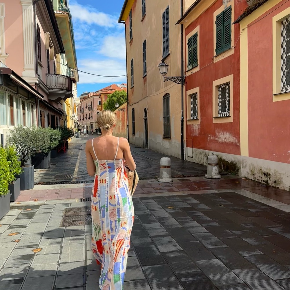 Zaco Sabo Maddalena Abstract Pattern Strapless Maxi Dress - Picture 6 of 7